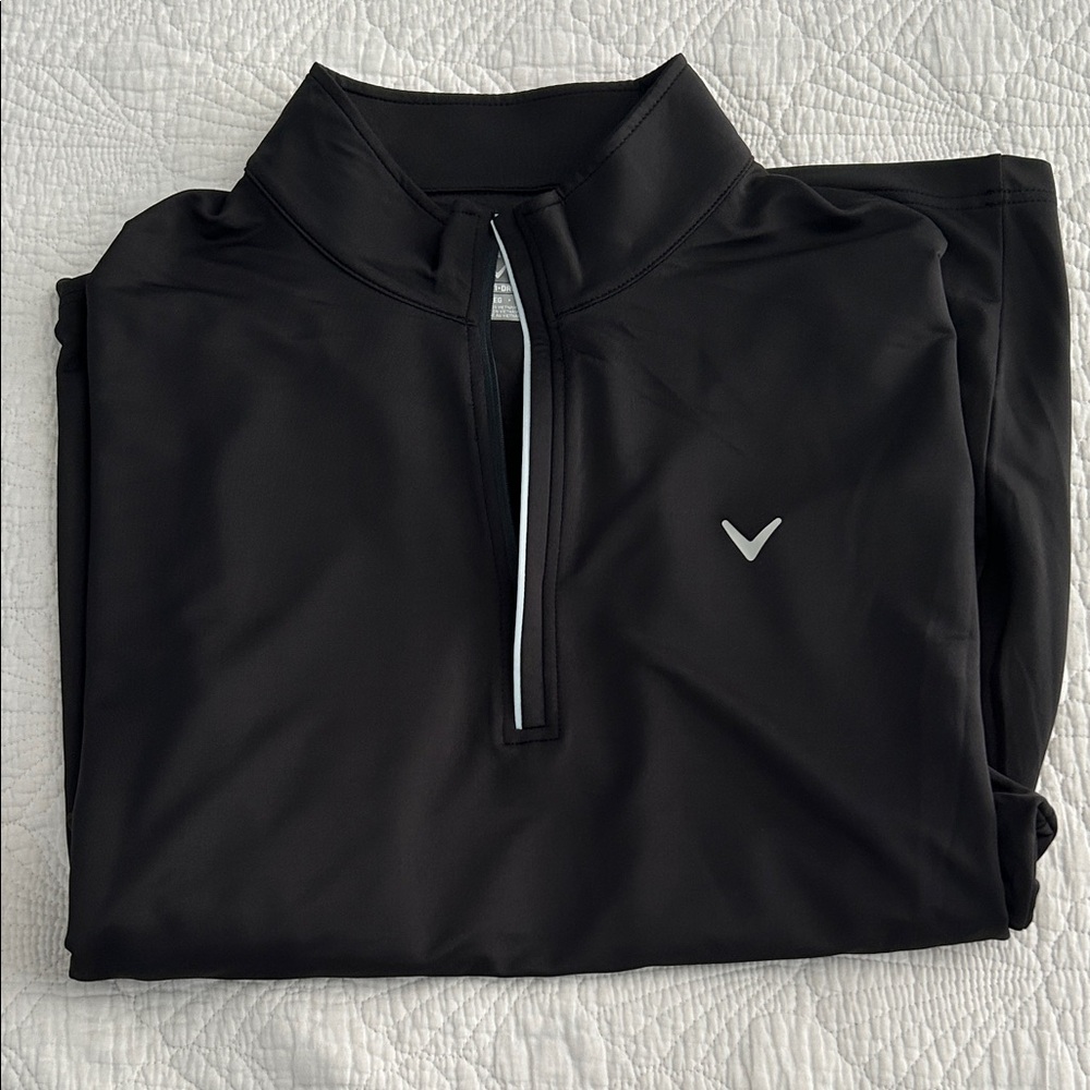 Callaway Black Quarter-Zip Performance Pullover